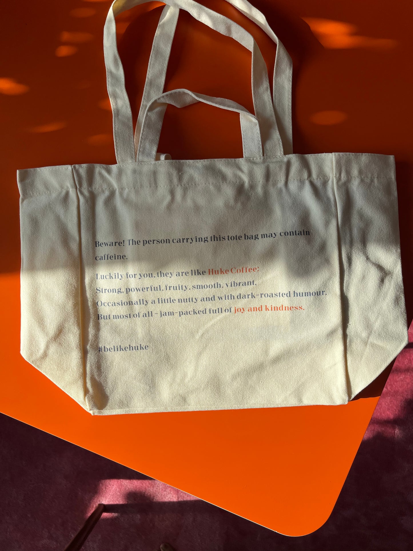 Huke Coffee Tote Bag - Designed by Luke